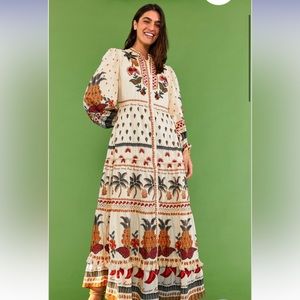 Farm Rio Made in Brazil beaded dress